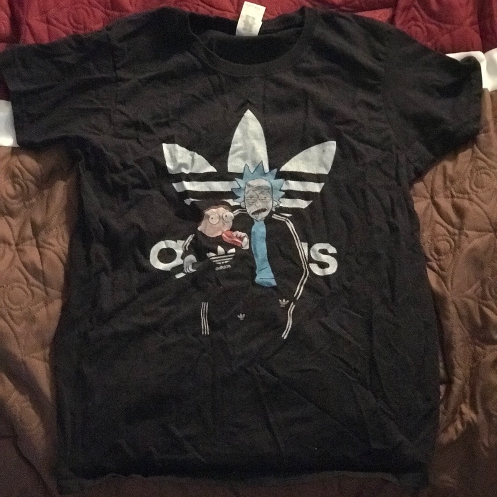 Rick and Morty Adidas t-shirt
